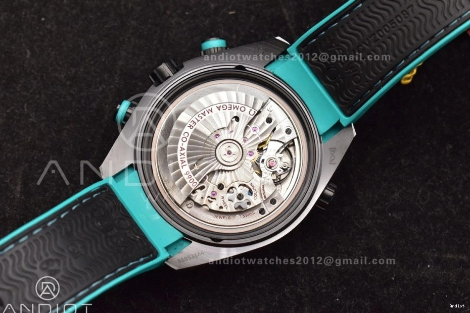 Planet Master Rubber on Black A9900 Black M+SF Ocean Deep Chrono Edition Black Dial Strap 1:1 Ceramic Best 1224